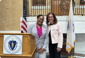 Nekia-Meredith-StateHouse Two Ellie Fund Leaders at MA State House